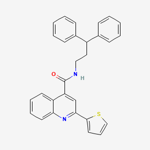 N-(3,3-diphenylpropyl)-2-(thiophen-2-yl)quinoline-4-carboxamide