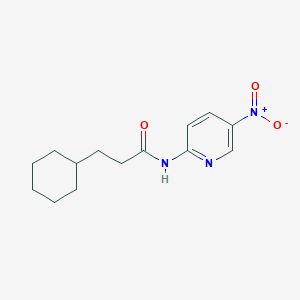 3-cyclohexyl-N-(5-nitropyridin-2-yl)propanamide