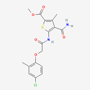 Methyl 4-carbamoyl-5-{[(4-chloro-2-methylphenoxy)acetyl]amino}-3-methylthiophene-2-carboxylate