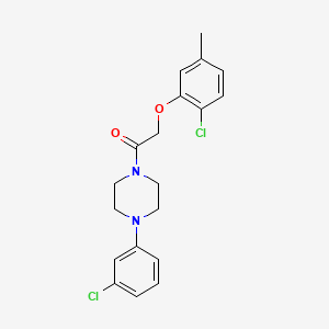 2-(2-Chloro-5-methylphenoxy)-1-[4-(3-chlorophenyl)piperazin-1-yl]ethanone