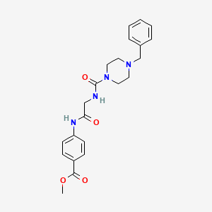 methyl 4-({N-[(4-benzylpiperazin-1-yl)carbonyl]glycyl}amino)benzoate