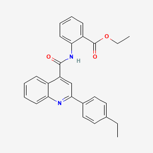 Ethyl 2-({[2-(4-ethylphenyl)quinolin-4-yl]carbonyl}amino)benzoate