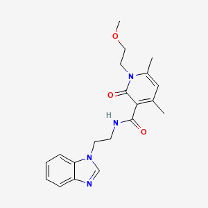 N-[2-(1H-benzimidazol-1-yl)ethyl]-1-(2-methoxyethyl)-4,6-dimethyl-2-oxo-1,2-dihydropyridine-3-carboxamide