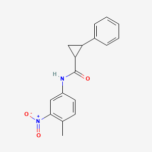 N-(4-methyl-3-nitrophenyl)-2-phenylcyclopropanecarboxamide