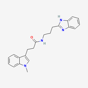 N-[3-(1H-benzimidazol-2-yl)propyl]-3-(1-methyl-1H-indol-3-yl)propanamide