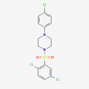 1-(4-Chlorophenyl)-4-[(2,5-dichlorophenyl)sulfonyl]piperazine