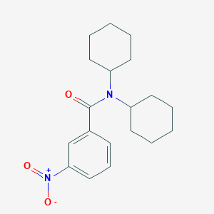 molecular formula C19H26N2O3 B10978062 N,N-dicyclohexyl-3-nitrobenzamide 