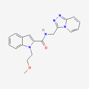 1-(2-methoxyethyl)-N-([1,2,4]triazolo[4,3-a]pyridin-3-ylmethyl)-1H-indole-2-carboxamide