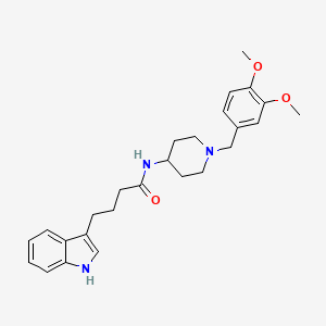 N-[1-(3,4-dimethoxybenzyl)piperidin-4-yl]-4-(1H-indol-3-yl)butanamide