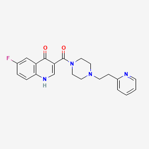 (6-Fluoro-4-hydroxyquinolin-3-yl){4-[2-(pyridin-2-yl)ethyl]piperazin-1-yl}methanone