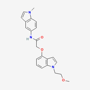 2-{[1-(2-methoxyethyl)-1H-indol-4-yl]oxy}-N-(1-methyl-1H-indol-5-yl)acetamide