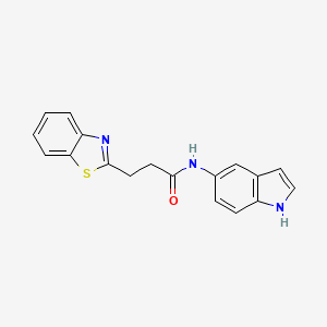 3-(1,3-benzothiazol-2-yl)-N-(1H-indol-5-yl)propanamide