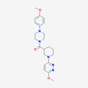 (4-(4-Methoxyphenyl)piperazin-1-yl)(1-(6-methoxypyridazin-3-yl)piperidin-3-yl)methanone