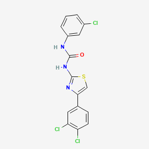 1-(3-Chlorophenyl)-3-[4-(3,4-dichlorophenyl)-1,3-thiazol-2-yl]urea