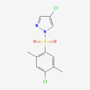 4-chloro-1-[(4-chloro-2,5-dimethylphenyl)sulfonyl]-1H-pyrazole