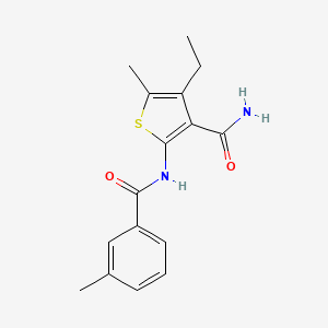 4-Ethyl-5-methyl-2-{[(3-methylphenyl)carbonyl]amino}thiophene-3-carboxamide