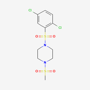 1-[(2,5-Dichlorophenyl)sulfonyl]-4-(methylsulfonyl)piperazine