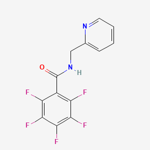 2,3,4,5,6-pentafluoro-N-(pyridin-2-ylmethyl)benzamide