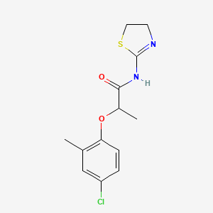 2-(4-chloro-2-methylphenoxy)-N-(4,5-dihydro-1,3-thiazol-2-yl)propanamide