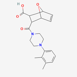 3-{[4-(2,3-Dimethylphenyl)piperazin-1-yl]carbonyl}-7-oxabicyclo[2.2.1]hept-5-ene-2-carboxylic acid