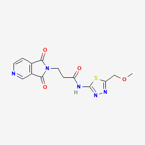 3-(1,3-dioxo-1,3-dihydro-2H-pyrrolo[3,4-c]pyridin-2-yl)-N-[5-(methoxymethyl)-1,3,4-thiadiazol-2-yl]propanamide