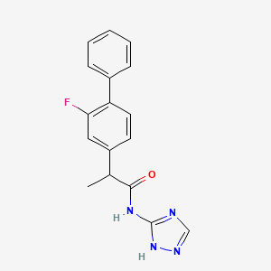 2-(2-fluorobiphenyl-4-yl)-N-(1H-1,2,4-triazol-3-yl)propanamide