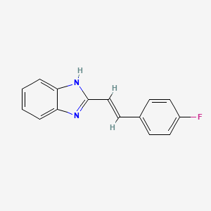 2-[(E)-2-(4-fluorophenyl)ethenyl]-1H-benzimidazole