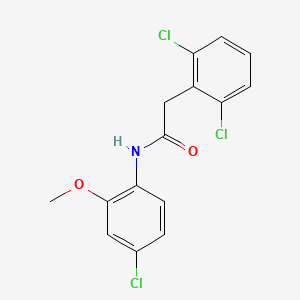 N-(4-chloro-2-methoxyphenyl)-2-(2,6-dichlorophenyl)acetamide