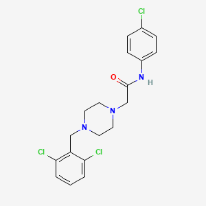 N-(4-chlorophenyl)-2-[4-(2,6-dichlorobenzyl)piperazin-1-yl]acetamide