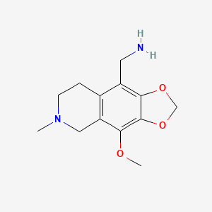 1-(4-Methoxy-6-methyl-5,6,7,8-tetrahydro[1,3]dioxolo[4,5-g]isoquinolin-9-yl)methanamine