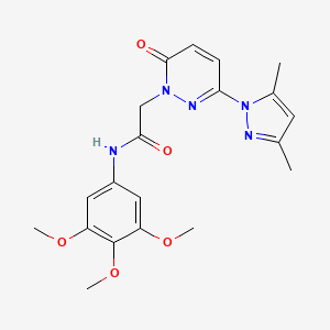 2-[3-(3,5-dimethyl-1H-pyrazol-1-yl)-6-oxopyridazin-1(6H)-yl]-N-(3,4,5-trimethoxyphenyl)acetamide