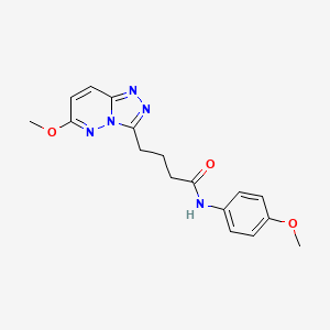 N-(4-methoxyphenyl)-4-(6-methoxy[1,2,4]triazolo[4,3-b]pyridazin-3-yl)butanamide