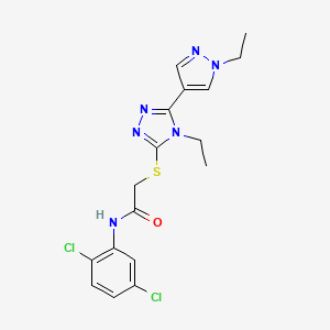 N-(2,5-dichlorophenyl)-2-{[4-ethyl-5-(1-ethyl-1H-pyrazol-4-yl)-4H-1,2,4-triazol-3-yl]sulfanyl}acetamide