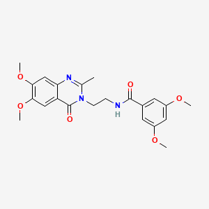 N-[2-(6,7-dimethoxy-2-methyl-4-oxoquinazolin-3(4H)-yl)ethyl]-3,5-dimethoxybenzamide