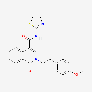 2-(4-methoxyphenethyl)-1-oxo-N-(thiazol-2-yl)-1,2-dihydroisoquinoline-4-carboxamide