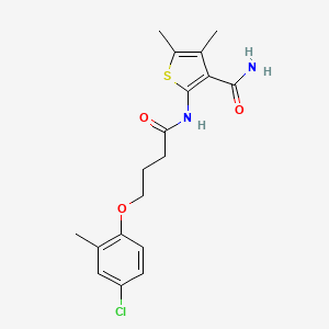 2-{[4-(4-Chloro-2-methylphenoxy)butanoyl]amino}-4,5-dimethylthiophene-3-carboxamide