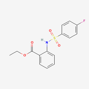 Ethyl 2-{[(4-fluorophenyl)sulfonyl]amino}benzoate