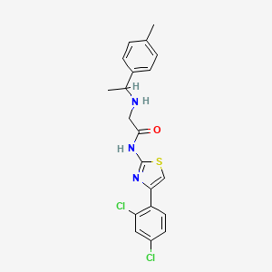 N-[4-(2,4-dichlorophenyl)-1,3-thiazol-2-yl]-N~2~-[1-(4-methylphenyl)ethyl]glycinamide