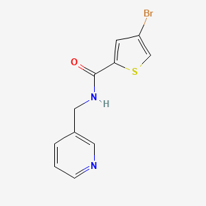 4-bromo-N-(pyridin-3-ylmethyl)thiophene-2-carboxamide