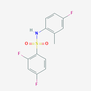 2,4-difluoro-N-(4-fluoro-2-methylphenyl)benzenesulfonamide