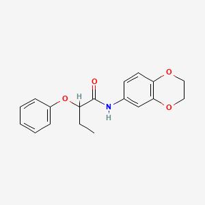 N-(2,3-dihydro-1,4-benzodioxin-6-yl)-2-phenoxybutanamide