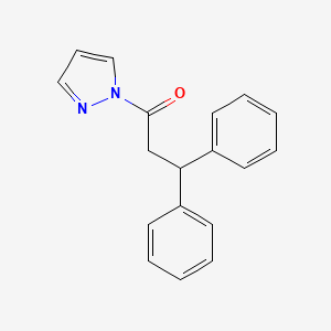 3,3-diphenyl-1-(1H-pyrazol-1-yl)propan-1-one