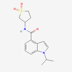 N-(1,1-dioxidotetrahydrothiophen-3-yl)-1-(propan-2-yl)-1H-indole-4-carboxamide