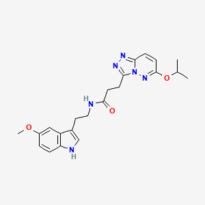 3-(6-isopropoxy-[1,2,4]triazolo[4,3-b]pyridazin-3-yl)-N-(2-(5-methoxy-1H-indol-3-yl)ethyl)propanamide