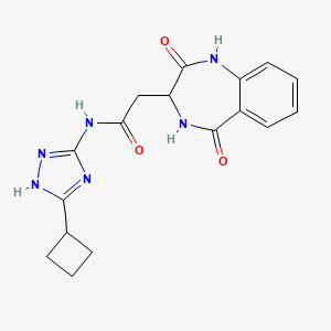 N-(5-cyclobutyl-1H-1,2,4-triazol-3-yl)-2-(2,5-dioxo-2,3,4,5-tetrahydro-1H-1,4-benzodiazepin-3-yl)acetamide