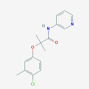 2-(4-chloro-3-methylphenoxy)-2-methyl-N-(pyridin-3-yl)propanamide