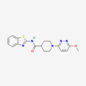 N-(1,3-benzothiazol-2-yl)-1-(6-methoxypyridazin-3-yl)piperidine-4-carboxamide