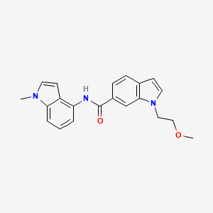 molecular formula C21H21N3O2 B10979080 1-(2-methoxyethyl)-N-(1-methyl-1H-indol-4-yl)-1H-indole-6-carboxamide 