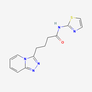 N-(1,3-thiazol-2-yl)-4-([1,2,4]triazolo[4,3-a]pyridin-3-yl)butanamide