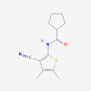 N-(3-cyano-4,5-dimethyl-2-thienyl)cyclopentanecarboxamide